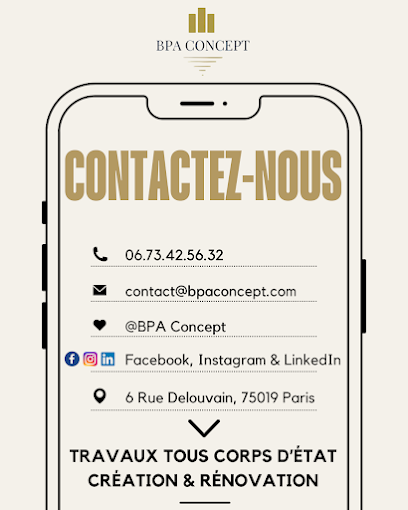 Bpa Concept | Btp Travaux Tous Corps D'états, Travaux Généraux à Paris 19